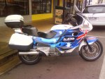 Honda ST1100 with Ozzie Flag graphics